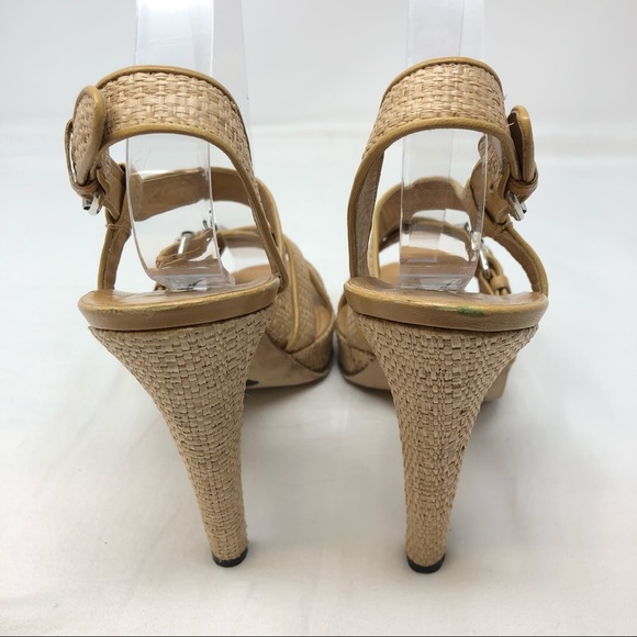 Brian Atwood Strappy Platform Heeled Sandal - Picture 5 of 10